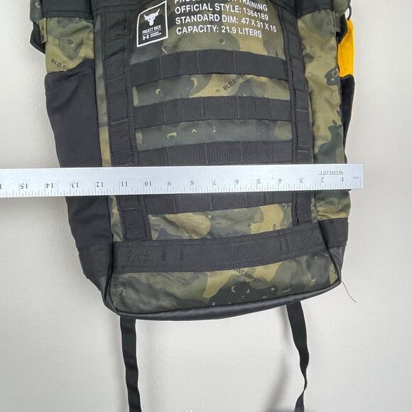 Under Armour Project Rock Box Duffle Backpack Dwayne Johnson Camo Training UA - Picture 4 of 8